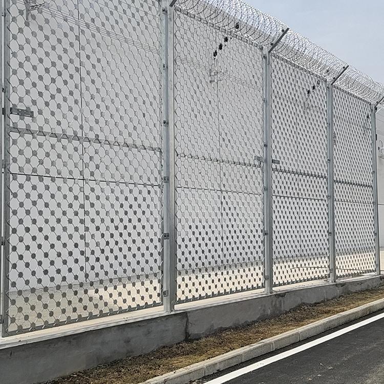 監(jiān)獄鋼網(wǎng)墻安裝連接方式